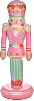 FUNBOY Pink5 Ft Inflatable Nutcracker, Outdoor Christmas Yard Decor / Indoor/Outdoor, Holiday Decoration,