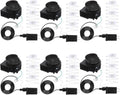 Hiboom 6 Pack Inflatable Replacement Fan Blower Kit, 12V 1.2A / 12v 1.2a Blowers with 12v 1.5a Adapters and