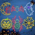 TRWYMZ Halloween Decorations - 16" Halloween Window Silhouette Lights / 6 Pack Colour Lighted for Holiday