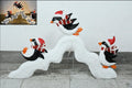 Christmas Lighted 3 Penguin on Slide Decoration / Christmas Theme, Lighted