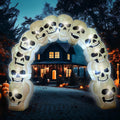 Leyndo 8 ft Halloween Inflatables Archway Outdoor Large Archway Decorations / Skull Inflatables Archway,