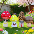 DomKom 8FT Long Spring Inflatable Four Style Mushroom Person Outdoor Decoration, Blow Up Spring Decoration,